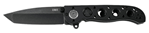 Columbia River 143743 CRKT M16-02DB M16 02DB 3.12" Folding Tanto Plain Black Stonewashed D2 Steel Blad