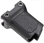 143891 Strike Industries AR-CMAG-RAIL-S-BK Angled Vertical Grip Short Black Polymer wit