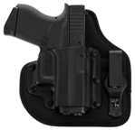 144080 Galco QTC800RB QuickTuk Cloud Black Kydex/Leather IWB Glock 43 w/wo Red Dot Righ