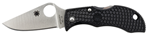 144238 Spyderco  Manbug  1.95" Folding Plain VG-10 SS Blade Black FRN Handle