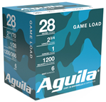 Aguila Ammuniti 144394 Aguila 1CHB2836 Field Standard Velocity 28 Gauge 2.75" 1 oz 6 Shot 25 Bx/ 10 Cs