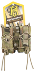 144506 High Speed Gear 11PT02MC TACO MOLLE Double Pistol Magazine Pouch MultiCam Nylon
