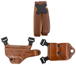 145091 Galco MCII653 Miami Classic II Shoulder System Tan Leather Springfield Hellcat P