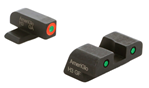 Ameriglo 145108 AmeriGlo SA446 Spartan Operator  Set Tritium Green with Orange Outline Front, Gr
