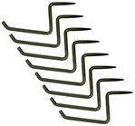 Gsm Outdoors 145152 Ameristep AMS-AMEAC0101 Grizzly Tree Step Black 6" Wide 8 Per Pkg