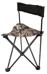 Gsm Outdoors 145177 Ameristep AMS-AMEFT1013 Tripod Stool w/Back Swivel Mossy Oak Break-Up Country He
