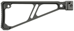 145265 Midwest Industries MISTAPSFFES Side Folding Fixed Extruded Stock  Black Anodized