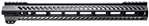 145429 Angstadt Arms AA015HGMLT Ultra Light Handguard  made of Aluminum with Black Anod