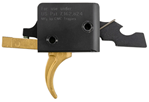 Cmc Triggers Co 145489 CMC Triggers 91501GF Drop-In Gold Finger Single-Stage Curved Trigger with 3-3.50