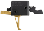 Cmc Triggers Co 145490 CMC Triggers 91503GF Drop-In Gold Finger Single-Stage Flat Trigger with 3-3.50 l