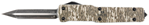 145760 Templar Knife MZMOB121 Premium Weighted Slim 3.16" OTF Dagger Plain Black Oxide