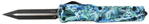 145761 Templar Knife MZMOS121 Premium Weighted Slim 3.16" OTF Dagger Plain Black Oxide