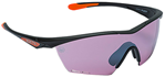 146428 Beretta USA OC031A2354039AUNI Clash Shooting Glasses Purple Lens Black with Oran