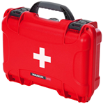 Nanuk (plastica 146612 Nanuk 909FSA9 909 First Aid Case Red Resin with Latches 11.40" L x 7" W x 3.70"