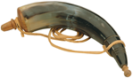 Traditions Inc 146641 Traditions A1252 Authentic Powder Horn  with Sling and Wood Cap