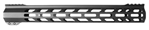 Tacfire 146781 TacFire  A.C.E. M-Lok Handguard 15" Black Hardcoat Anodized Aluminum for AR-15