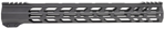 Tacfire 146783 TacFire  A.C.E. Low Profile M-Lok Handgaurd 15" Black Hardcoat Anodized Aluminum