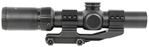 Tacfire 146788 TacFire SC1424G2M SC1424-G2  Black 1-4x 24mm Illuminated Red Mil-Dot Reticle