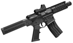 147243 Crosman CFAA4PX Full Auto  CO2 177 BB 25rd Overall Black with Pistol Brace Stock