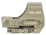 Holosun Technol 147557 Holosun HS510CFDE HS510C  Flat Dark Earth Anodized 1x 2/65 MOA Red Circle w/Dot