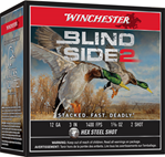 Winchester Ammu 147591 Winchester Ammo XBS1232 Blind Side 2  12 Gauge 3" 1 3/8 oz 2 Shot 25 Bx/ 10 Cs