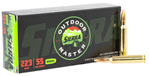 Sierra Bullets 147641 Sierra A937532 Outdoor Master  223 Rem 55 gr Hollow Point Boat-Tail (HPBT) 20 Bx