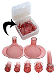 Mtm Molded Prod 15899 MTM Case-Gard AF7 Universal Powder Funnel Set Red Multi-Caliber Plastic