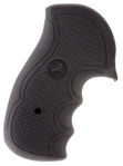16176 Pachmayr 02484 Diamond Pro Grip Diamond Checkering Black Rubber with Finger Groo