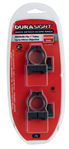 Cva/blackpowder 16611 CVA DA400B DuraSight Scope Ring Set Quick Detach Weaver Medium 1" Tube Black