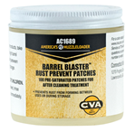 Cva/blackpowder 16622 CVA AC1689 Barrel Blaster PreLubed Patches Against Rust and Corrosion Jar