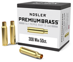 16697 Nosler 10225 Unprimed Cases  308 Win Rifle Brass 50 Per Box