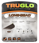 16751 Truglo TG947UR Long Bead  Metal Universal Shotgun Red Fiber Optic Black