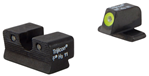 19148 Trijicon 600751 HD Night Sight Set 3-Dot Tritium Green with Yellow Outline Front