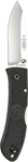 Kabar 20721 Ka-Bar 4062 Dozier  3" Folding Drop Point Plain AUS-8A SS Blade Black Zytel Hand