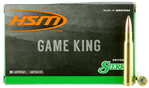 Hsm/hunting Sha 20861 HSM 30843N Game King  308 Win 180 gr Sierra GameKing Spitzer Boat-Tail 20 Bx/ 25
