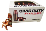 G2 Research Inc 22088 G2 Research CIVIC 45 ACP Civic Duty  45 ACP 168 gr Copper Expansion Projectile 2