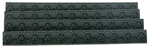 22840 Hexmag HXMLC4PKBLK Rail Covers M-LOK Picatinny Rail 4 Slot Black Polymer 4 Pack