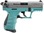 Walther  5120362 WAL P22 22LR 3.4" ANGEL BLUE 10RD CA