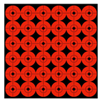 Birchwood Labor 23422 Birchwood Casey 33901 Target Spots 1" Red Bullseye Adhesive 36 Per Page/10Pack