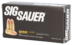 23477 Sig Sauer E9MMB250 Elite Ball  9mm Luger 124 gr Full Metal Jacket (FMJ) 50 Bx/ 2
