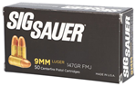 23478 Sig Sauer E9MMB350 Elite Ball  9mm Luger 147 gr Full Metal Jacket (FMJ) 50 Bx/ 2