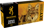 Browning Ammuni 23890 Browning Ammo B192302231 BXV  223 Rem 50 gr Polymer Tip 20 Bx/ 10 Cs
