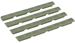 Ergo Grip 2432 Ergo 4332OD M-Lok WedgeLok Slot Cover Mossberg Textured OD Green Rubber 4 Per Pa