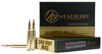24427 Weatherby B340225TTSX Select Plus  340 Wthby Mag 225 gr Barnes Tipped TSX Lead F
