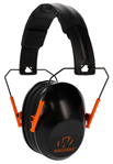 Gsm Outdoors 24930 Walker's GWPFPM1BKO Pro Low Profile Muff Polymer 22 dB Folding Over the Head Bla
