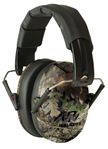Gsm Outdoors 24933 Walker's GWPFPM1CMO Pro Low Profile Muff Polymer 22 dB Folding Over the Head Mos