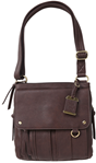 Bulldog Cases 25411 Bulldog BDP035 Cross Body Purse w/Holster Brown Leather Most Sm Pistols & Revolv