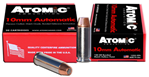 26072 Atomic Ammunition 00457 Pistol  10mm Auto 180 gr Bonded Match Hollow Point 20 Bx