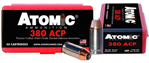 Atomic Ammuniti 26079 Atomic 00414 Pistol  380 ACP 90 gr Hollow Point (HP) 50 Bx/ 10 Cs