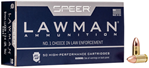 Cci/speer 26605 Speer Ammo 53651 Lawman 9mm Luger 124 GR Total Metal Jacket 50 Bx/ 20 Cs